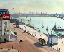 Albert MARQUET (1875-1947), Le Quai du Havre, 1934, huile sur toile, 65 x 81 cm. Liège - Musée des Beaux-Arts/La Boverie. © Musée des Beaux-Arts de Liège/La Boverie