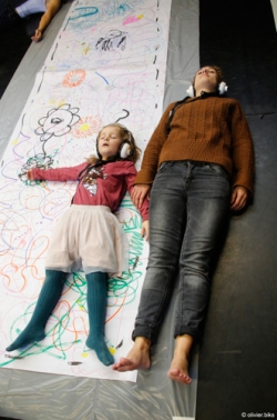 Parcours Choré-graphite. © Compagnie Sac de Nœuds