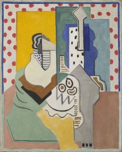 Albert GLEIZES (1881-1953), Peinture familière, 1923, peinture à colle sur toile, 80,5 x 65,5 cm. Le Havre Musée d’art moderne André Malraux. © MuMa Le Havre / Florian Kleinefenn ©Adagp Paris 2023