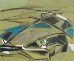 Reynold ARNOULD (1919-1980), DS-Citroën, vers 1955, , 35 x 60 cm. . © cliché S. Nagy