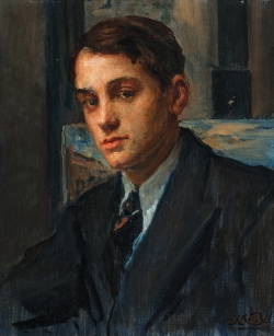 Jacques-Émile BLANCHE (1861-1942), Portrait de Reynold Arnould, 8 août 1933, oil on canvas, 45.5 x 38.5 cm. . © Réunion des musées métropolitains, Rouen Normandie, cliché Y. Deslandes