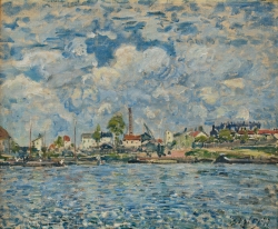 Alfred SISLEY (1839-1899), La Seine au Point-du-Jour, 1877, huile sur toile, 38,2 x 46,2 cm. MuMa Le Havre. © 2013 MuMa Le Havre / David Fogel