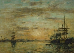 Eugène BOUDIN (1824-1898), Le Havre, Bassin de l’Eure, 1885, oil on canvas. Évreux, musée d’art, histoire et archéologie. © RMN-Grand Palais / Agence Bulloz Eugène BOUDIN (1824-1898), Le Havre, Bassin de l’Eure, 1885, oil on canvas. Évreux, musée d’art, histoire et archéologie. © RMN-Grand Palais / Agence Bulloz
