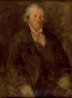 Eugène BOUDIN (1824-1898), Portrait de Léonard-Sébastien Boudin, père de l’artiste, ca. 1863, , 29.2 x 22.5 cm. . © Honfleur, musée Eugène Boudin / Henri Brauner