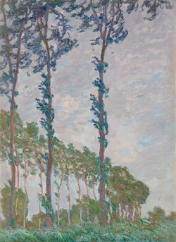Claude MONET (1840-1926), Effet de vent, série des Peupliers, 1891, huile sur toile, 100 x 74 cm. Paris, musée d’Orsay. © RMN-GP (Musée d’Orsay) / Adrien Didierjean Claude MONET (1840-1926), Effet de vent, série des Peupliers, 1891, huile sur toile, 100 x 74 cm. Paris, musée d’Orsay. © RMN-GP (Musée d’Orsay) / Adrien Didierjean