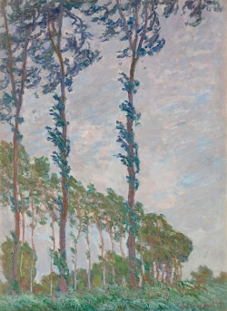 Claude MONET (1840-1926), Effet de vent, série des Peupliers, 1891, huile sur toile, 100 x 74 cm. Paris, musée d’Orsay. © RMN-GP (Musée d’Orsay) / Adrien Didierjean