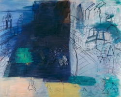 Raoul DUFY (1877-1953), Cargo noir, après 1948, huile sur toile, 126,7 x 158,7 cm. Paris, Centre Pompidou musée national d'Art moderne/Centre de création industrielle, dépôt à La Piscine, musée d'Art et d'Industrie André Diligent de Roubaix. © Centre Pompidou, MNAM-CCI, Dist. RMN-Grand Palais / Adam Rzepka © ADAGP, Paris, 2017