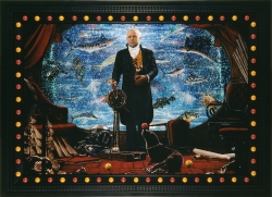 PIERRE ET GILLES - Pierre Commoy (1950) et Gilles Blanchard (1953), Capitaine Nemo, 2004, photographie peinte, marouflée sur aluminium, encadrée par les artistes, 164 x 224.3 x 9.3 cm avec cadre. Collection François Pinault. © Pierre et Gilles