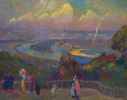 Robert Antoine PINCHON (1886-1943), Rouen, La Seine, vue depuis les hauteurs de Caudebec, oil on canvas, 73.7 x 92.4 cm. © All rights reserved