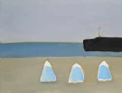 Nicolas de STAËL (1914-1955), Calais, 1954, oil on canvas, 46 x 61 cm. Private collection. © J.L. Losi — © ADAGP, Paris, 2014