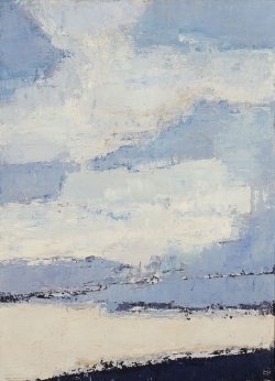 Nicolas de STAËL (1914-1955), Mer et nuages, 1953, huile sur toile, 100 x 73 cm. Collection privée. © J. Hyde — © ADAGP, Paris, 2014