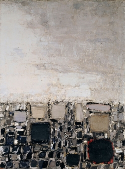 Nicolas de STAËL (1914-1955), The Rooftops, 1952, oil on hardboard, 200 x 150 cm. Paris, musée national d’art moderne (MNAM) — Centre Pompidou. © Centre Pompidou, MNAM-CCI, Dist. RMN-Grand Palais / Bertrand Prévost — © ADAGP, Paris, 2014