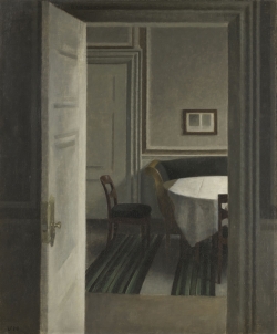 Vilhelm HAMMERSHØI (1864-1916), Intérieur, Strandgade, 30, 1904, huile sur toile, 55,5 x 46,4 cm. Paris, musée d’Orsay, donation Philippe Meyer, 2000. © RMN-Grand-Palais (musée d’Orsay) / Adrien Didierjean