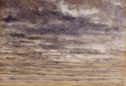 Eugène Boudin, Ciel strié gris, ca. 1848-1853. © MuMa Le Havre