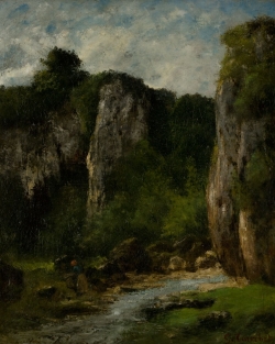 Gustave COURBET (1819-1877), Paysage à Ornans, huile sur toile, 60 x 50 cm. © MuMa Le Havre / Florian Kleinefenn