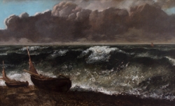 Gustave COURBET (1819-1877), The Wave, 1869, oil on canvas, 71.5 x 116.8 cm. © MuMa Le Havre / Charles Maslard