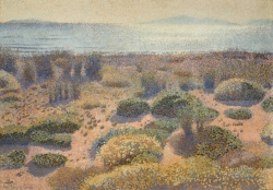 Henri Edmond CROSS (1856-1910), Beach at Vignasse, The Golden Isles, 1891-1892, oil on canvas, 65.5 x 92.2 cm. © MuMa Le Havre / David Fogel