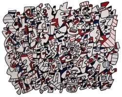 Jean DUBUFFET (1901-1985), Ontogénèse, 1975, vinyle sur panneau, 251 x 316 cm. © MuMa Le Havre / Florian Kleinefenn — © ADAGP, Paris, 2013 Jean DUBUFFET (1901-1985), Ontogénèse, 1975, vinyle sur panneau, 251 x 316 cm. © MuMa Le Havre / Florian Kleinefenn — © ADAGP, Paris, 2013