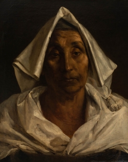 Jean-Victor SCHNETZ (1787-1870) ou Théodore GÉRICAULT (1791-1824), La Vieille Italienne, huile sur toile, 62,3 x 50 cm. © MuMa Le Havre / David Fogel