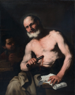 Luca GIORDANO (1634-1705), Caton d’Utique, huile sur toile, 126,5 x 100 cm. © MuMa Le Havre / Florian Kleinefenn