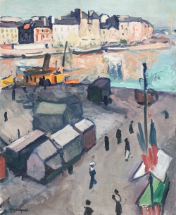 Albert MARQUET (1875-1947), Le Havre, le bassin, 1906, oil on wood, 61.4 x 50.3 cm. . © MuMa Le Havre / Charles Maslard