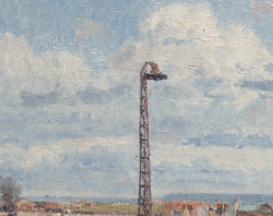 Camille PISSARRO (1831-1903), L'Anse des Pilotes et le brise-lames est, Le Havre, après-midi, temps ensoleillé (détail), 1903, huile sur toile, 54,5 x 65,3 cm . © MuMa Le Havre / David Fogel