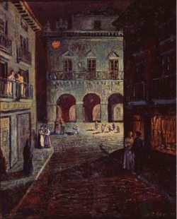 Dario de Regoyos, Luz electrica, 1901, oil on canvas, 73 x 59.5 cm. . © DR