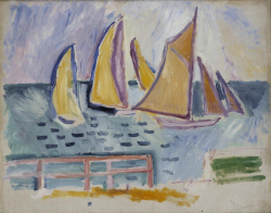 Raoul DUFY (1877-1953), Sortie de régates au Havre, 1906, huile sur toile, 54,5 x 65 cm