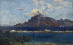 Paul GAUGUIN (1848-1903), Paysage de Te Vaa, 1896, huile sur toile, 46,4 x 74,4 cm. Le Havre Musée d’art moderne André Malraux. © MuMa Le Havre / David Fogel