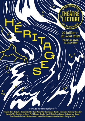 Rencontres d’été théâtre & lecture en Normandie 2019. www.vifdesign.fr