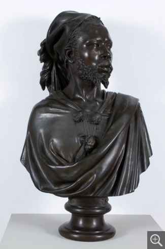Charles-Henri-Joseph CORDIER (1827-1905), Nubian Man, 1848, bronze, h. : 85 cm. © MuMa Le Havre / Charles Maslard