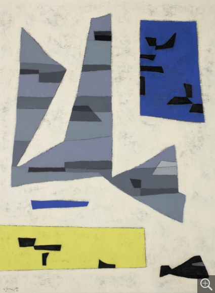 Gustave SINGIER (1909-1984), Intérieur blanc à la fenêtre, 1955, huile sur toile, 116,3 x 89,5 cm. Le Havre, musée d'art moderne André Malraux, dépôt du CNAP, 1956. © 2005 MuMa Le Havre / Florian Kleinefenn © ADAGP, Paris 2020