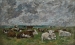 Eugène BOUDIN (1824-1898), Troupeau de vaches sous un ciel orageux, ca. 1881-1888, huile sur toile, 43,1 x 69 cm. © MuMa Le Havre / David Fogel