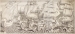 Jean-Théodore DUPAS (1882-1964), The Chariot of Poseidon, 1934, pencil on cloth-lined paper, 221 x 477 cm. © MuMa Le Havre / Charles Maslard