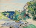 Armand GUILLAUMIN (1841-1927), Moulin sur la Creuse, 1896, pastel sur papier, 47,5 x 61 cm. © MuMa Le Havre / Florian Kleinefenn