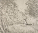Jean-Emile LABOUREUR (1877-1943), L’Entomologiste, 1932, gravure sur papier, 50,2 x 65,3 cm. Le Havre, musée d’art moderne André Malraux, achat de la ville, 1939. © 2005 MuMa Le Havre / Florian Kleinefenn