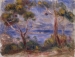 Pierre-Auguste RENOIR (1841-1919), Pines at Cagnes, ca. 1919, oil on canvas, marouflage on cardboard, 31.5 x 38.7 cm. © MuMa Le Havre / Florian Kleinefenn