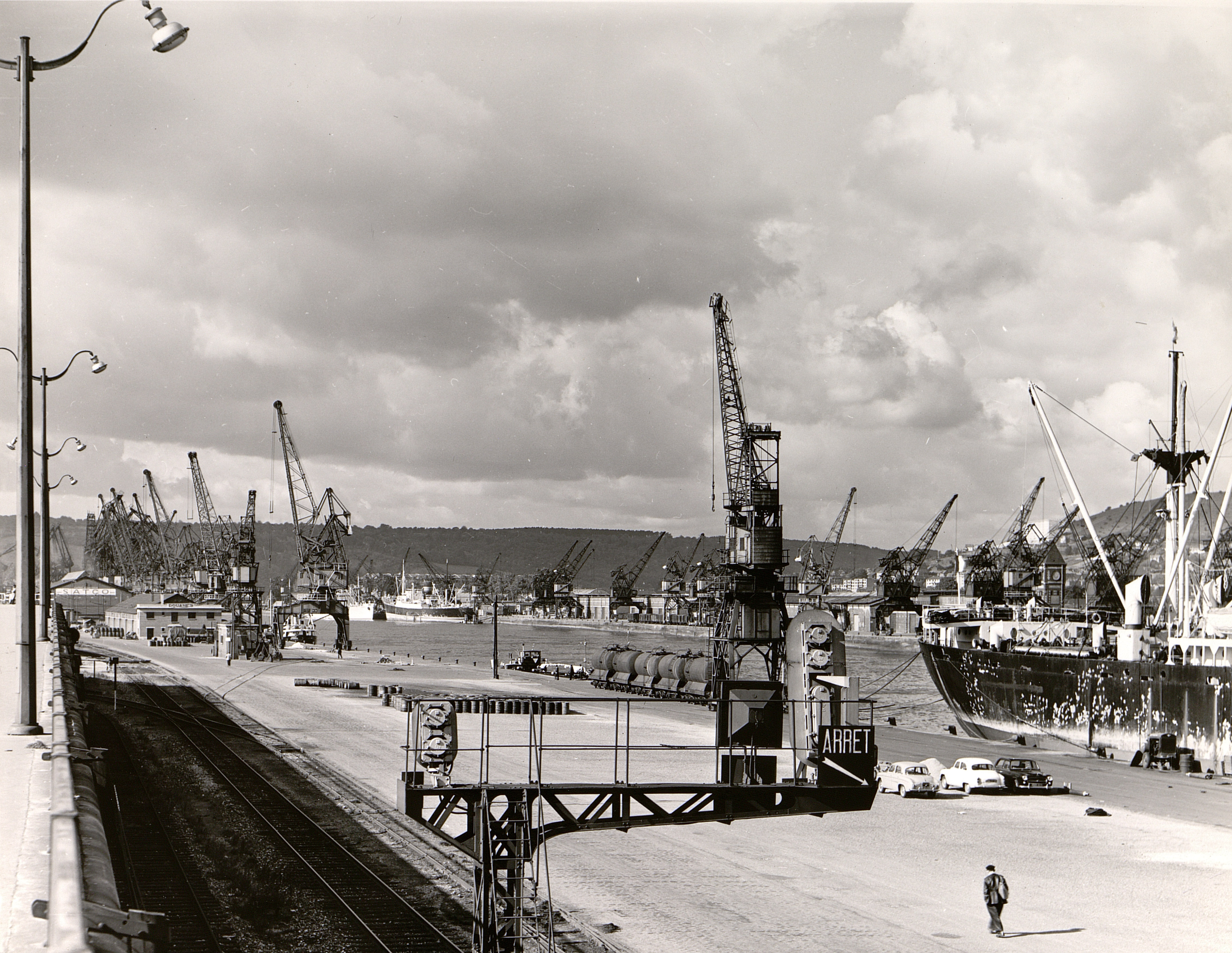 Tirage Vintage Le Havre – Port, Photo D'époque Circa 1930, Format 9x6 Cm